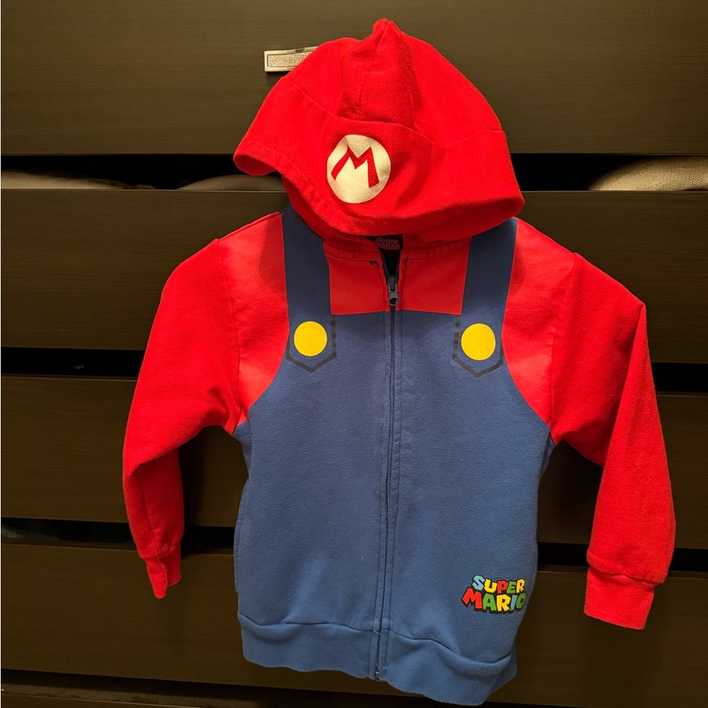Nintendo Red and Blue Sweatshirt Hoodie